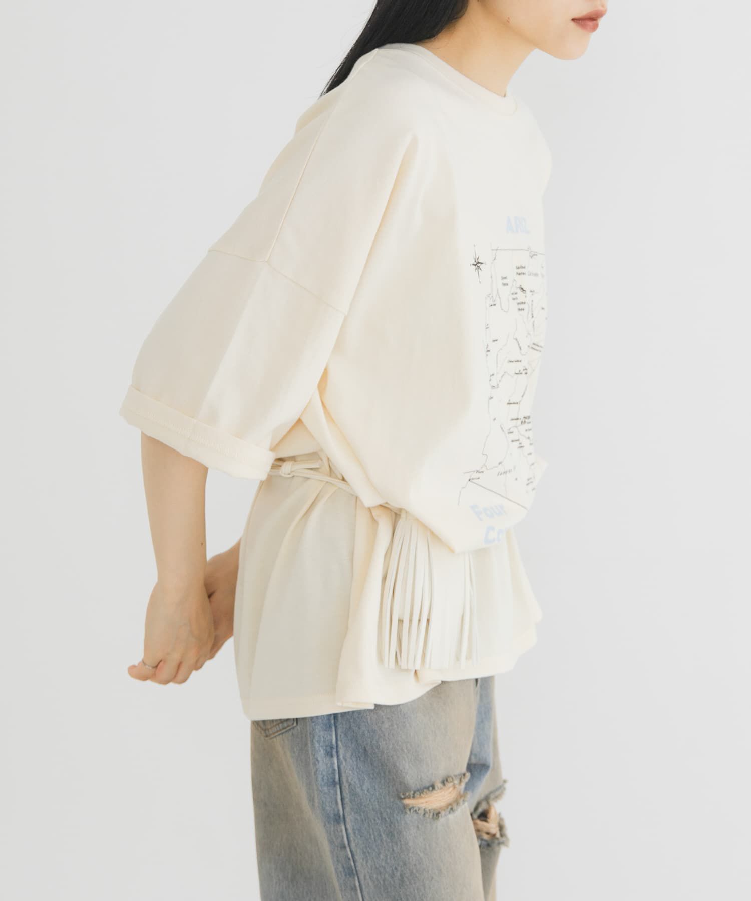  「オーバーサイズプリントTEE」|Tシャツ・カットソー|
