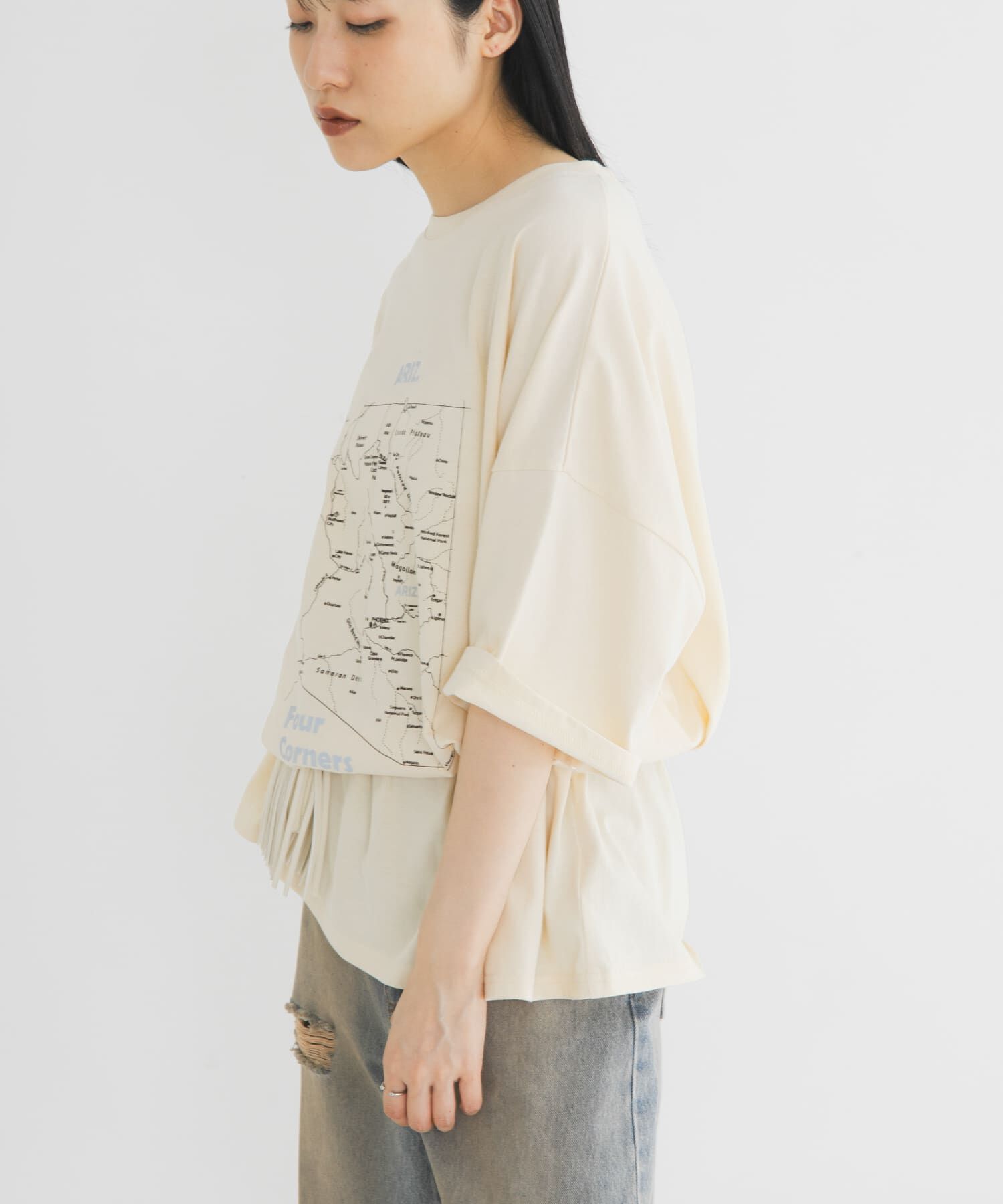  「オーバーサイズプリントTEE」|Tシャツ・カットソー|