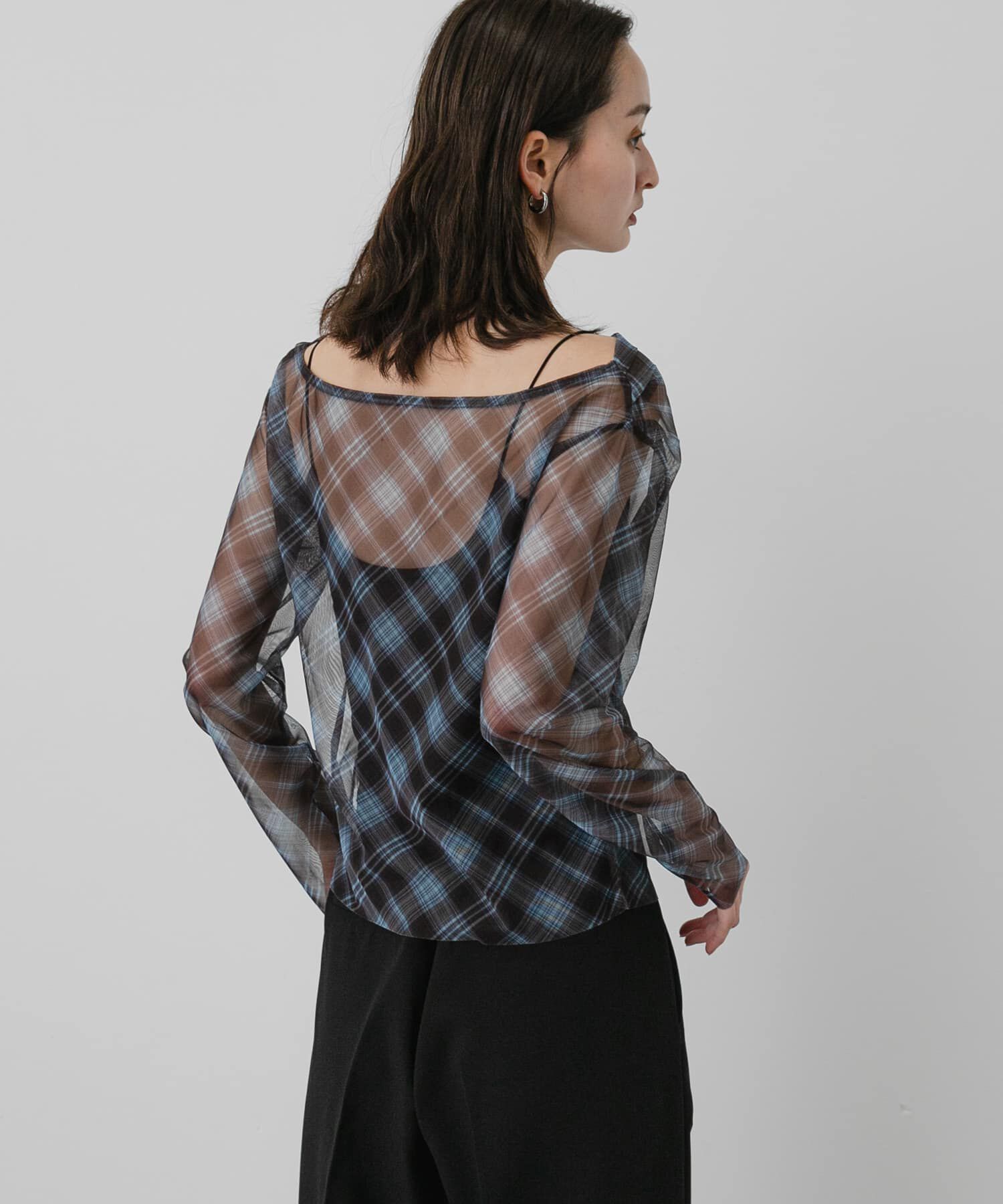 SENSE OF PLACE by URBAN RESEARCH「チェックシアードレープトップ」|その他|