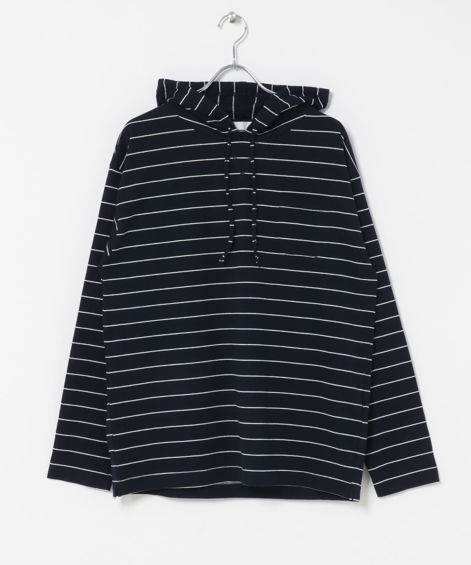 SENSE OF PLACE by URBAN RESEARCH「ボーダーフーディーロングTシャツ」|Tシャツ・カットソー|