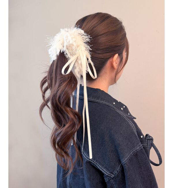  「ふわふわシュシュ」|ヘアゴム・シュシュ|