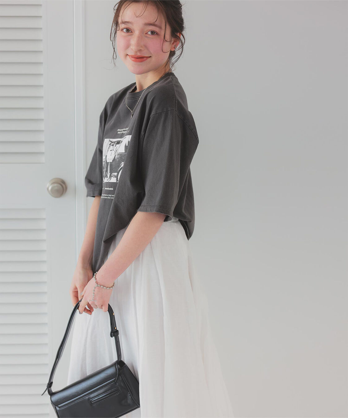 titivate「オーバーサイズピグメントフォトプリントTシャツ」|Tシャツ・カットソー|