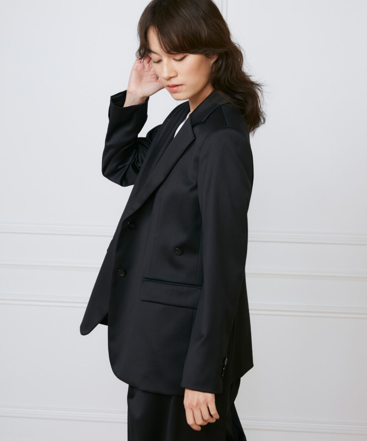 INED「《大きいサイズ》2wayデザインジャケット《la veille by SUPERIOR CLOSET》」|テーラードジャケット|