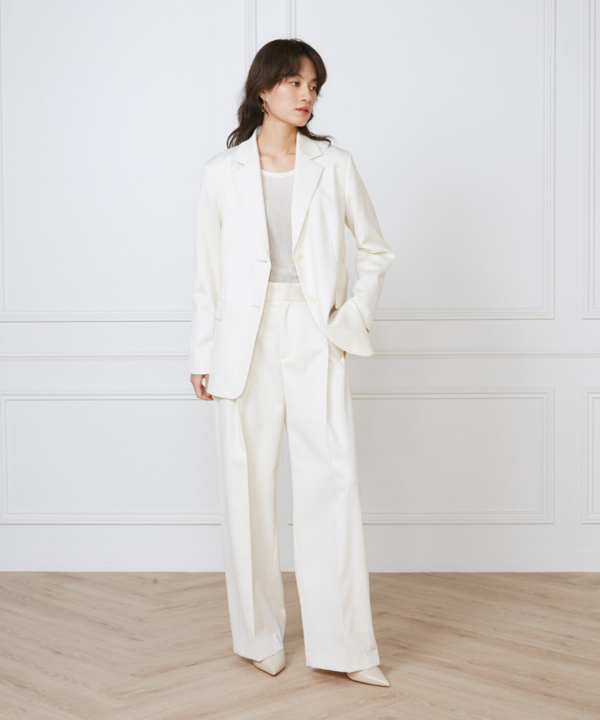 INED「《大きいサイズ》2wayデザインジャケット《la veille by SUPERIOR CLOSET》」|テーラードジャケット|