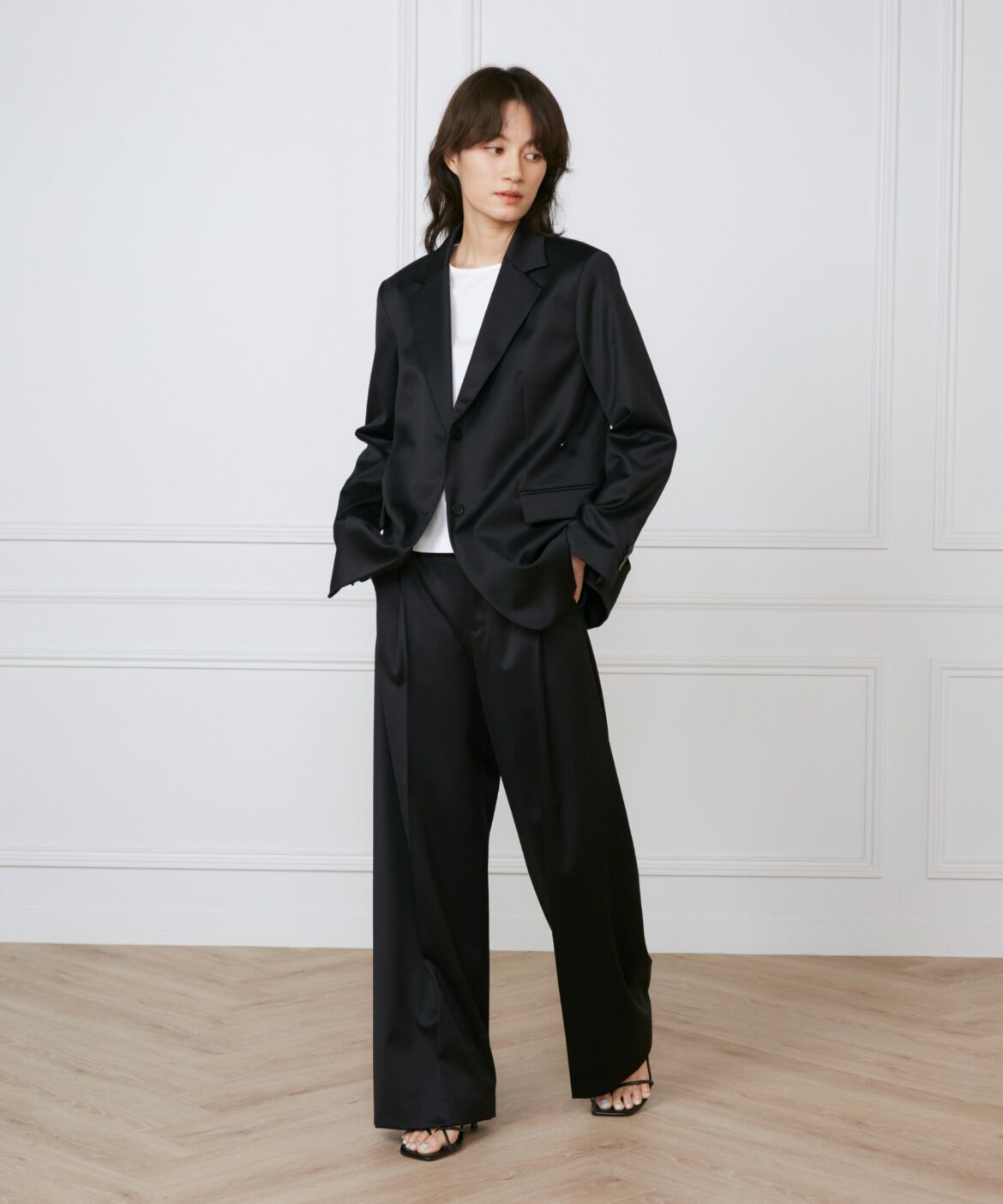 INED「《大きいサイズ》2wayデザインジャケット《la veille by SUPERIOR CLOSET》」|テーラードジャケット|