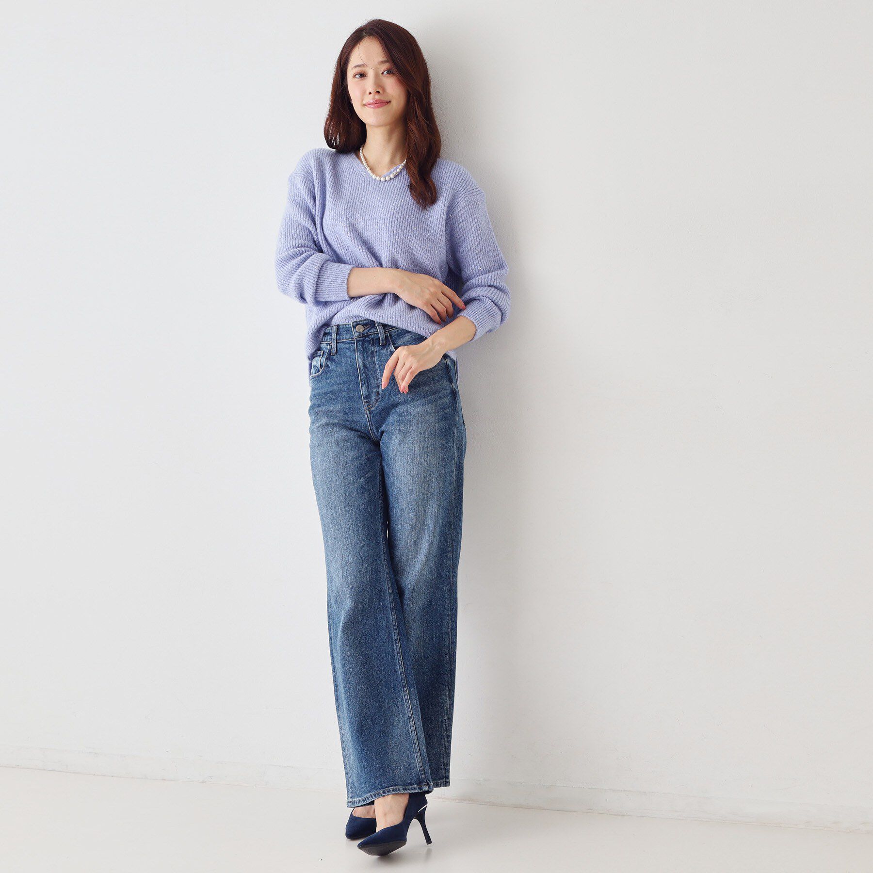 COUP DE CHANCE「【Healthy DENIM】Aquaフレアパンツ」|デニム|