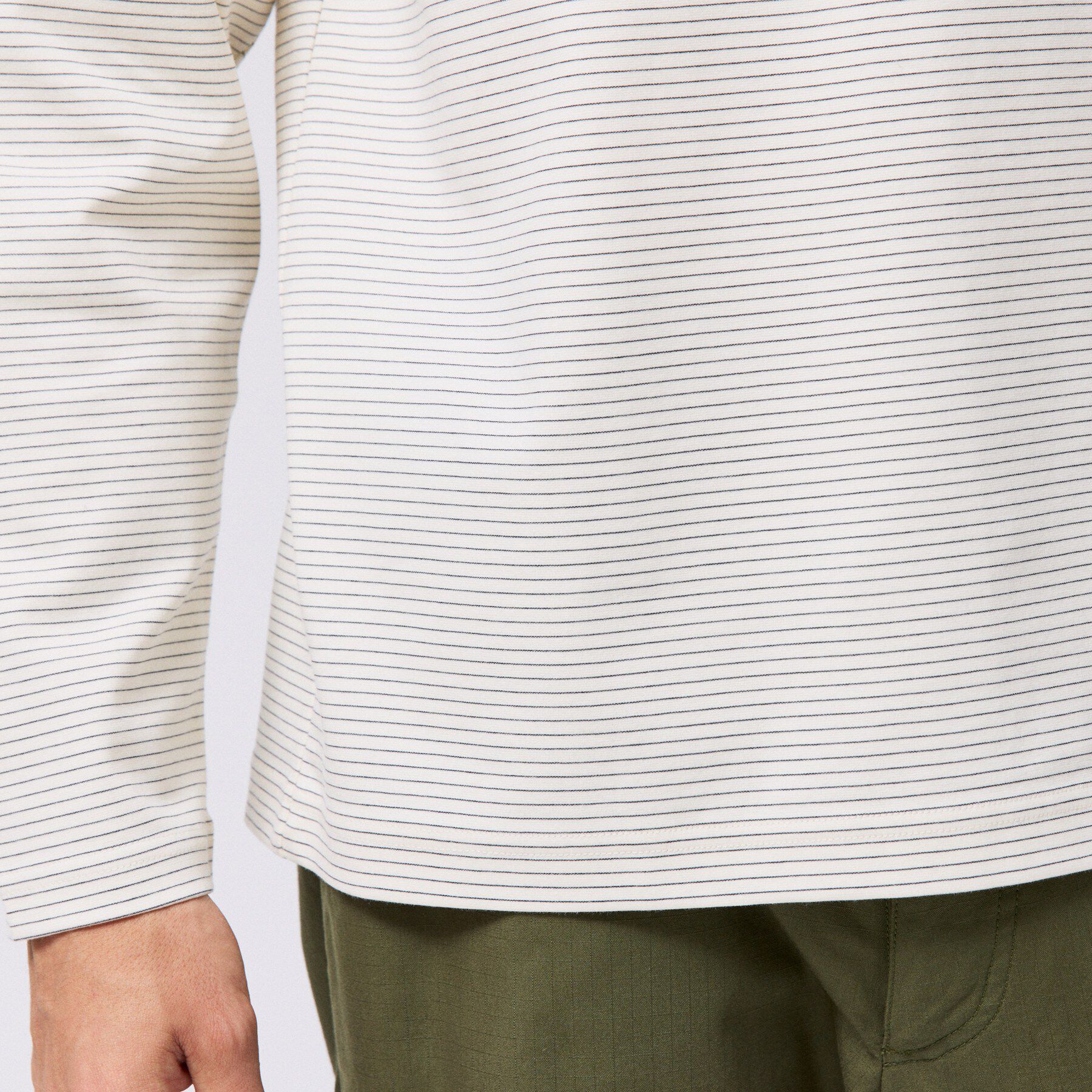 TAKEO KIKUCHI「シルケット ボーダー 長袖 Tシャツ」|Tシャツ・カットソー|