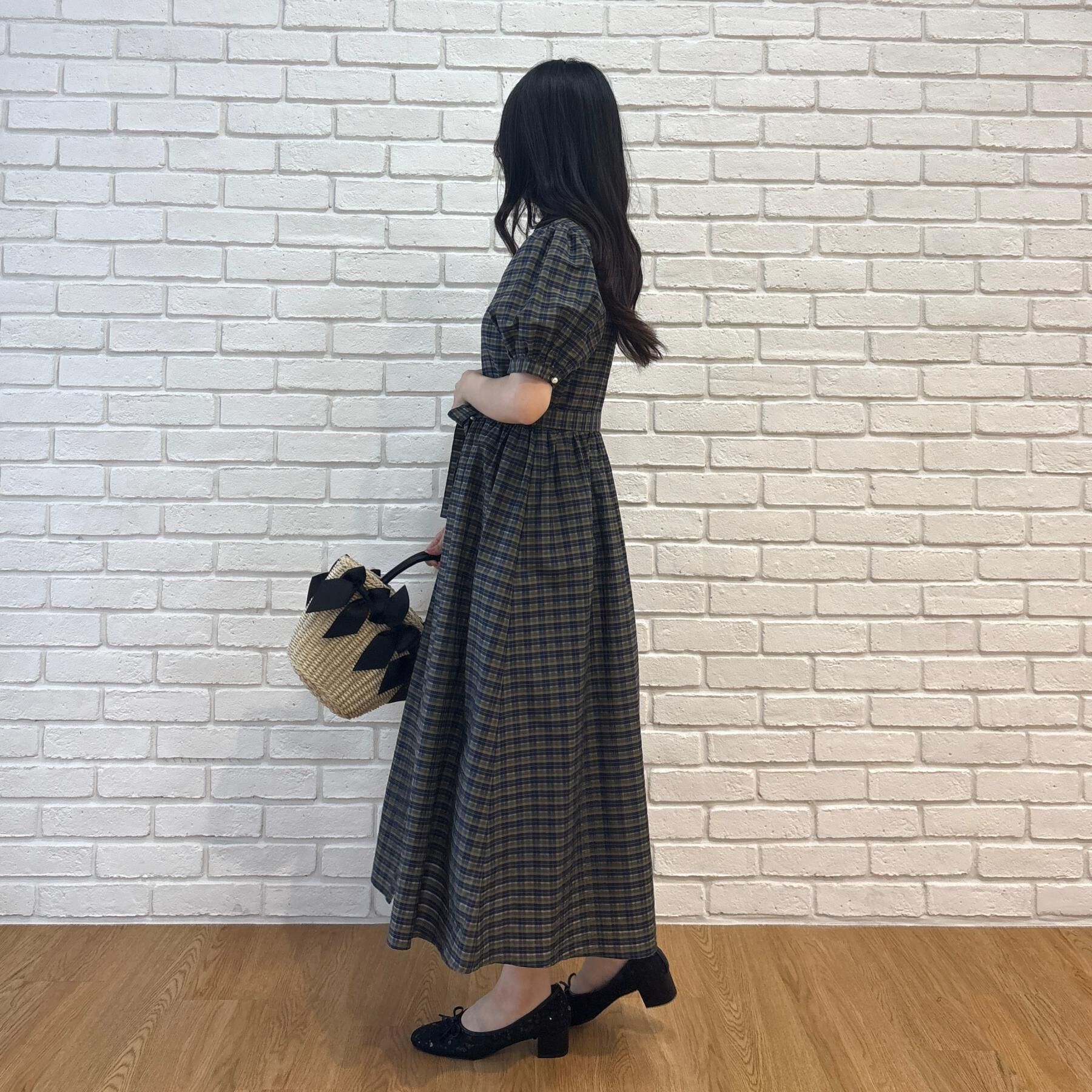 Couture broach「【大人の甘辛バランス】チェック柄ワンピース」|ワンピース|