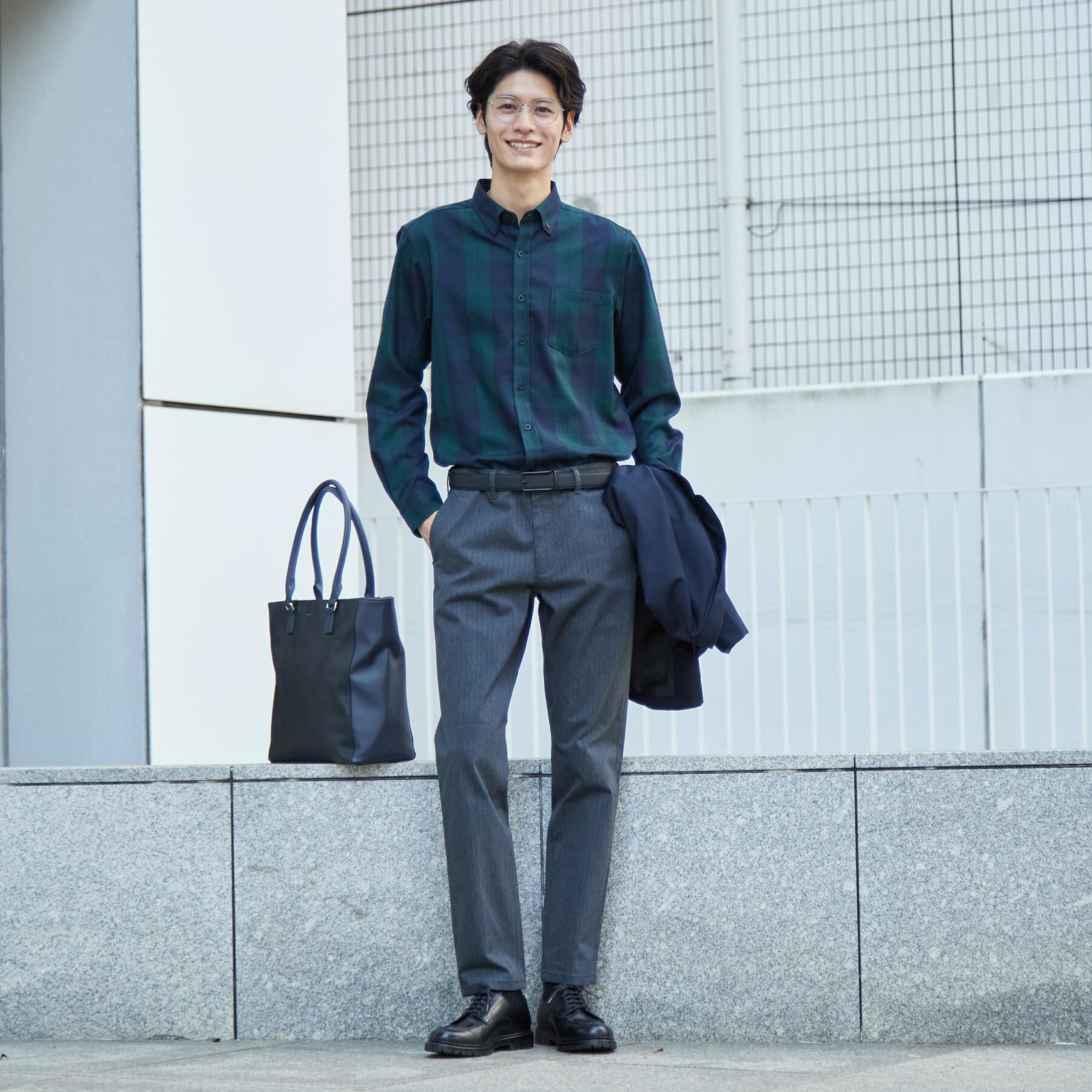 THE SHOP TK「【防シワ／洗濯機OK】アソート 長袖ネルシャツ」|シャツ・ブラウス|
