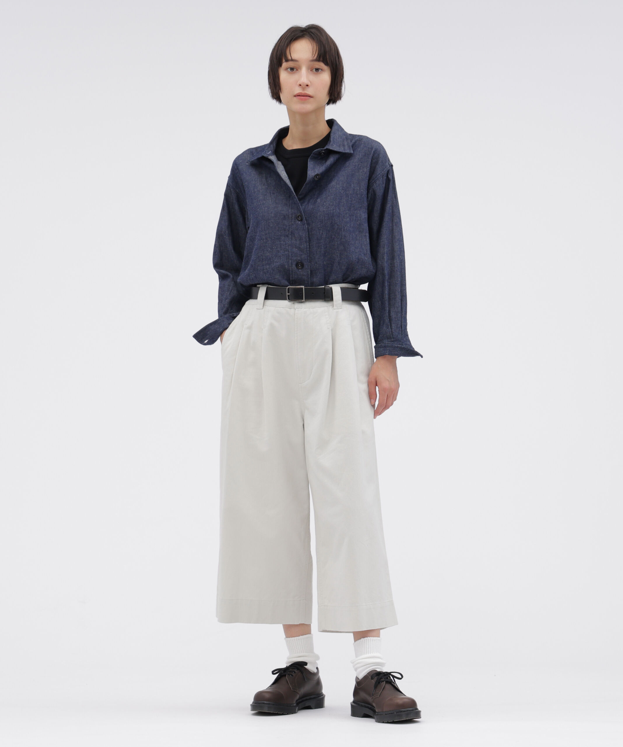 MHL.「COTTON LINEN DENIM SHIRT」|シャツ・ブラウス|