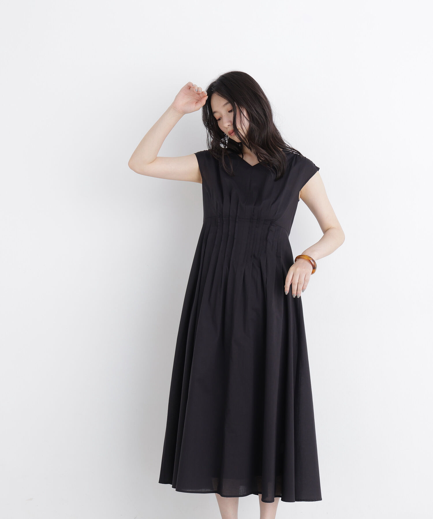  「〈N.〉シャーリングフレアワンピース」|ワンピース|