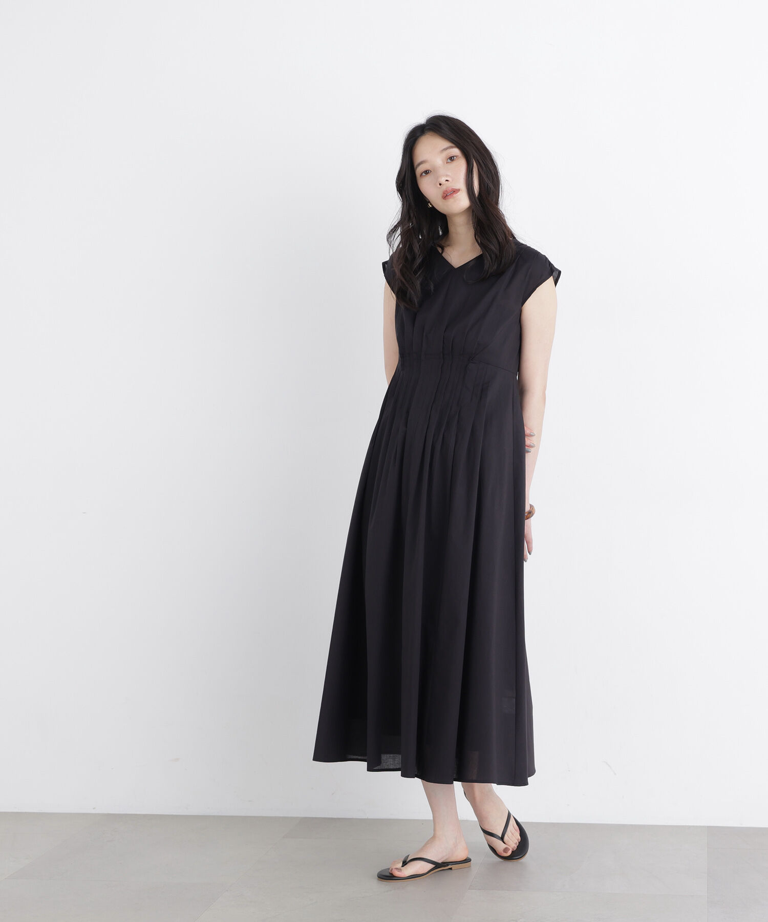  「〈N.〉シャーリングフレアワンピース」|ワンピース|