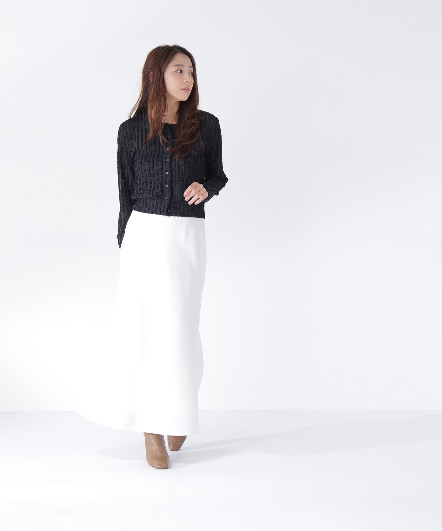  「ミニフリルカットカーディガン」|Tシャツ・カットソー|