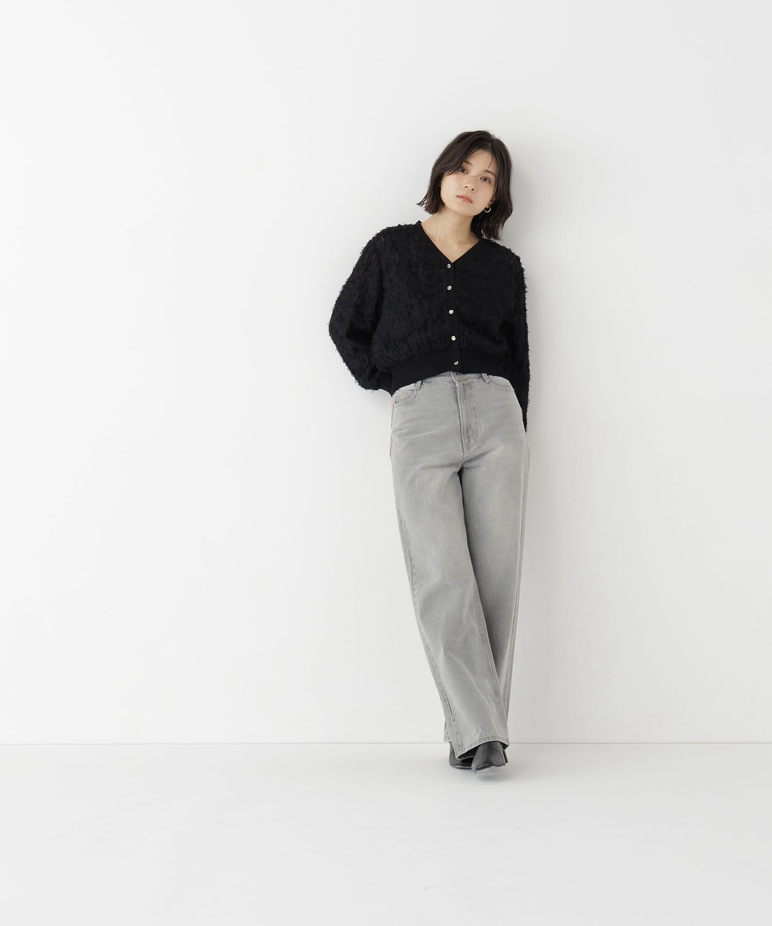  「チュール刺繍シアーカーディガン長袖」|Tシャツ・カットソー|