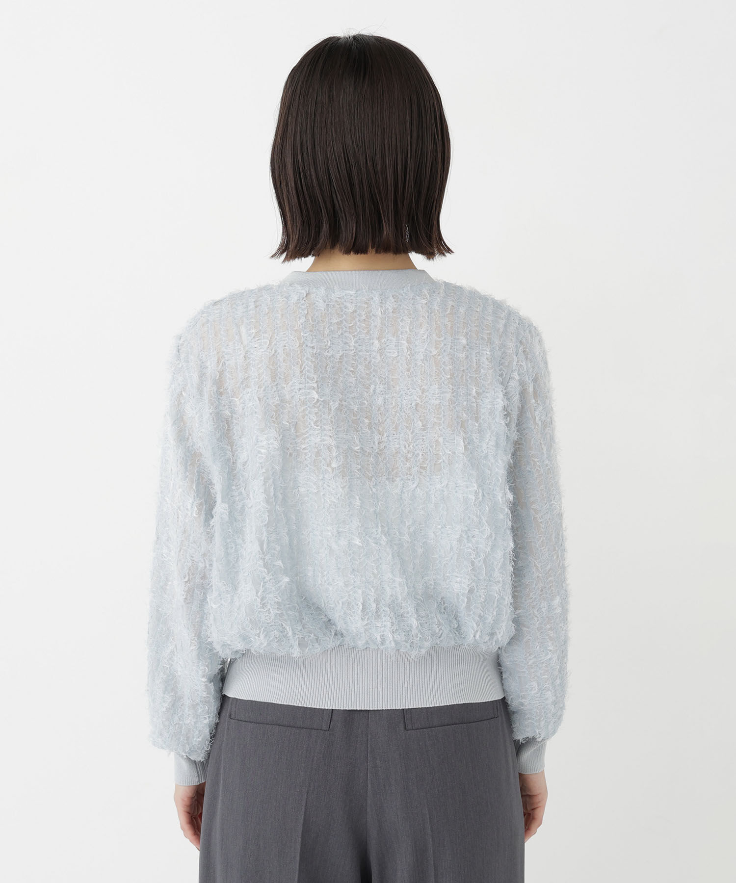  「チュール刺繍シアーカーディガン長袖」|Tシャツ・カットソー|