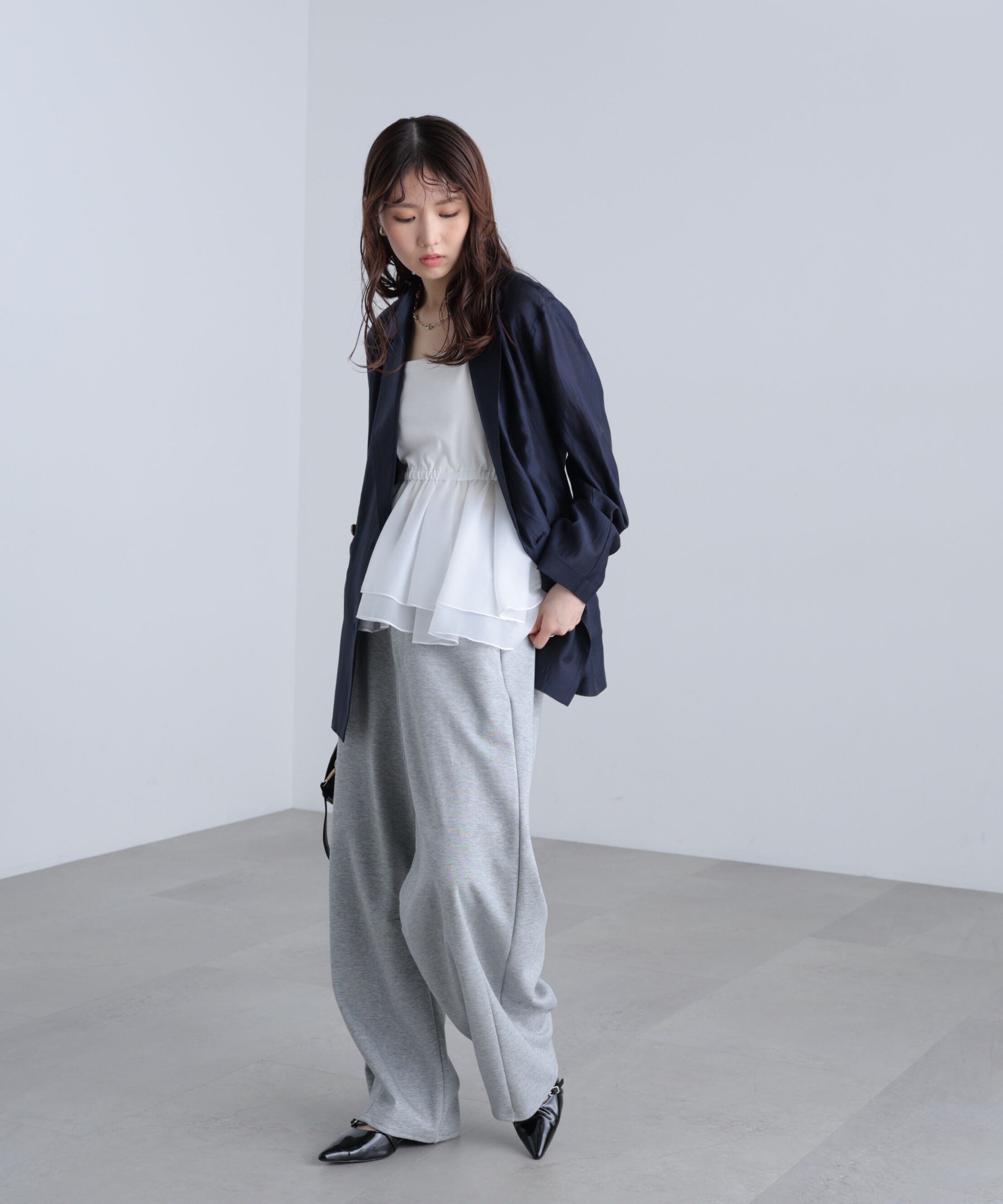  「ティアードペプラムキャミ〈MFM〉」|Tシャツ・カットソー|