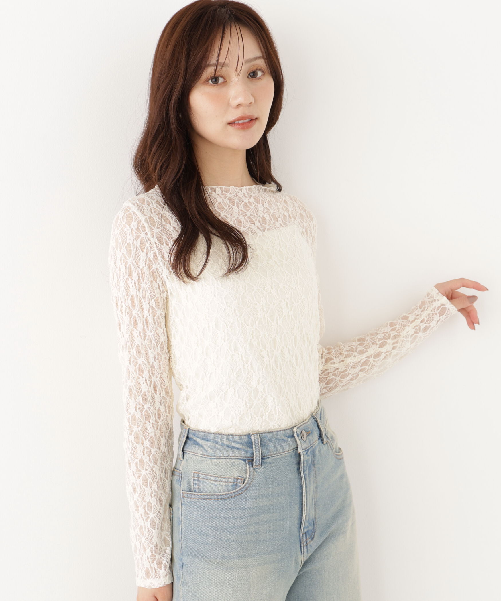 PROPORTION BODY DRESSING「カットレーストップス」|Tシャツ・カットソー|