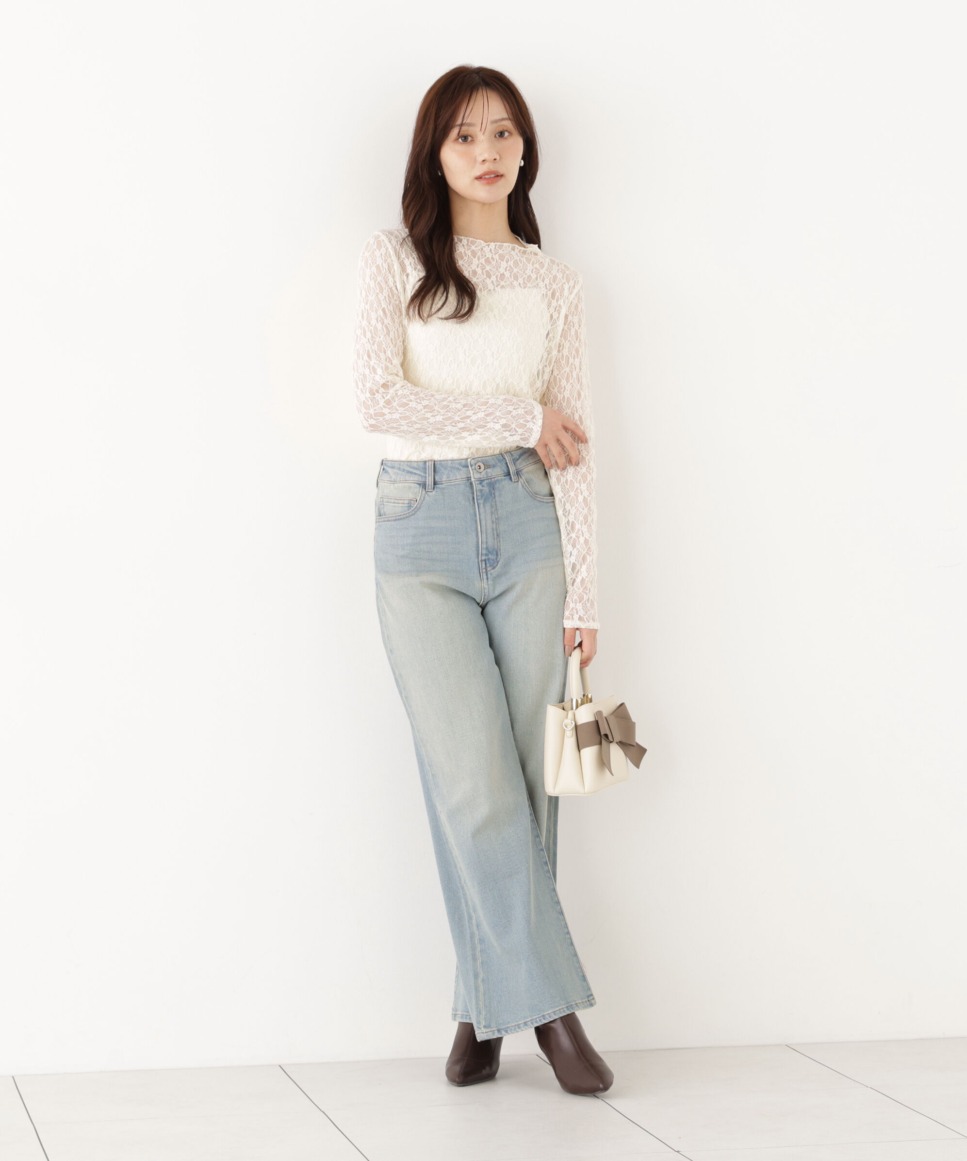 PROPORTION BODY DRESSING「カットレーストップス」|Tシャツ・カットソー|