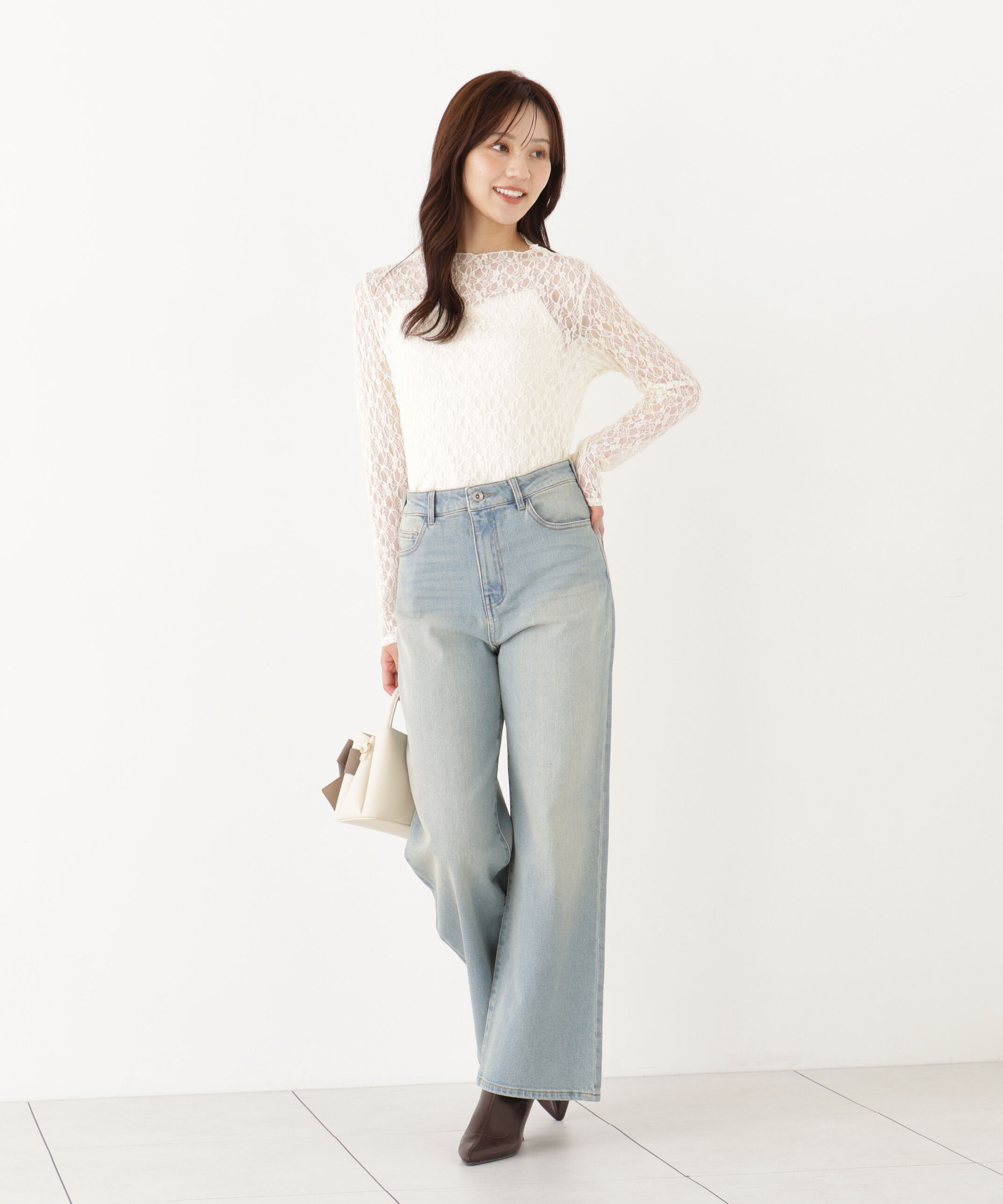 PROPORTION BODY DRESSING「カットレーストップス」|Tシャツ・カットソー|