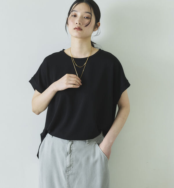Doux archives「【１秒コーデ】ＮＥＷ多機能フレンチスリーブカットソー」|Tシャツ・カットソー|