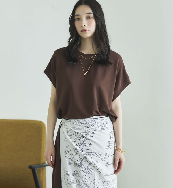 Doux archives「【１秒コーデ】ＮＥＷ多機能フレンチスリーブカットソー」|Tシャツ・カットソー|