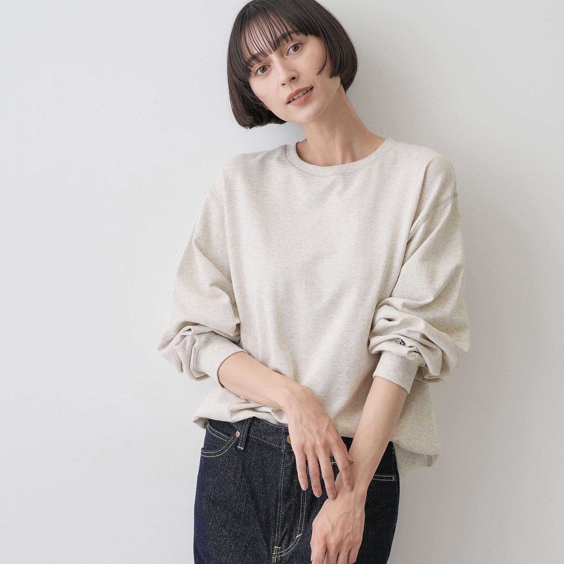 Dessin「【洗える/6色展開】フォルムスリーブミニ裏毛 プルオーバー」|Tシャツ・カットソー|