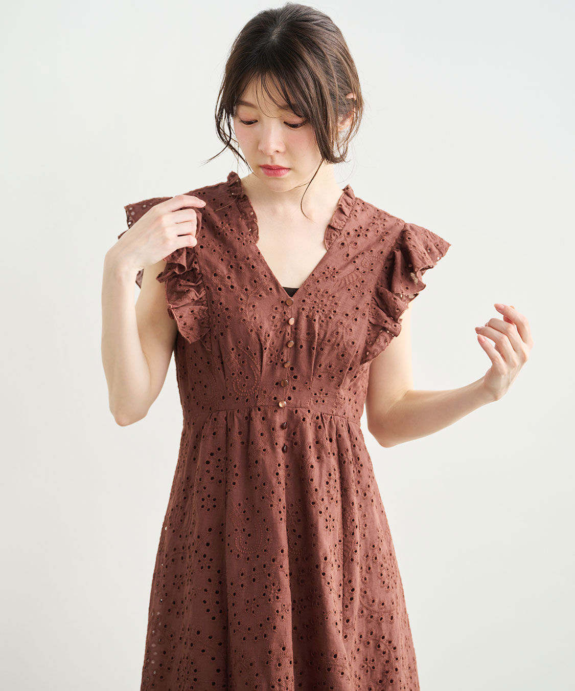 バックシャンエンブロイダリーワンピース（COCO DEAL）｜ルミネの
