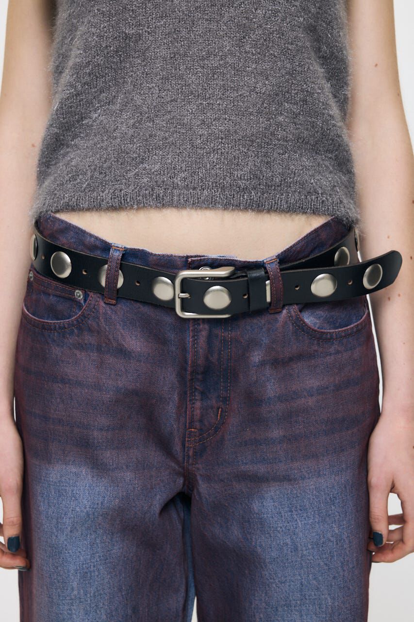 MOUSSY「STUDS LEATHER ベルト」|ベルト|