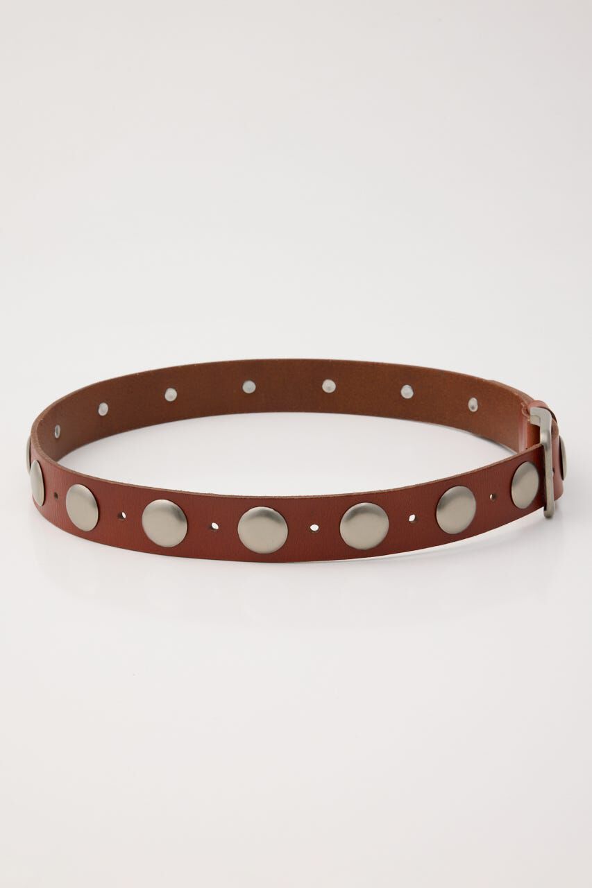 MOUSSY「STUDS LEATHER ベルト」|ベルト|