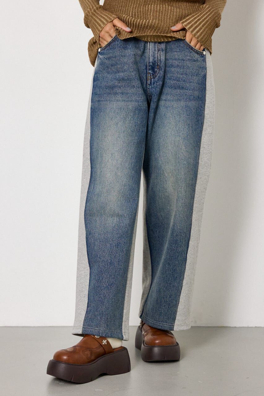 RODEO CROWNS「DENIM COMBO PANTS」|デニム|