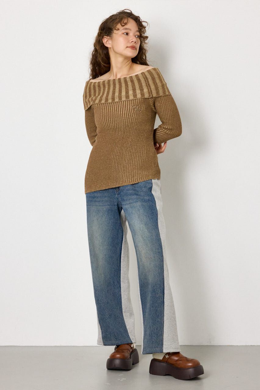 RODEO CROWNS「DENIM COMBO PANTS」|デニム|