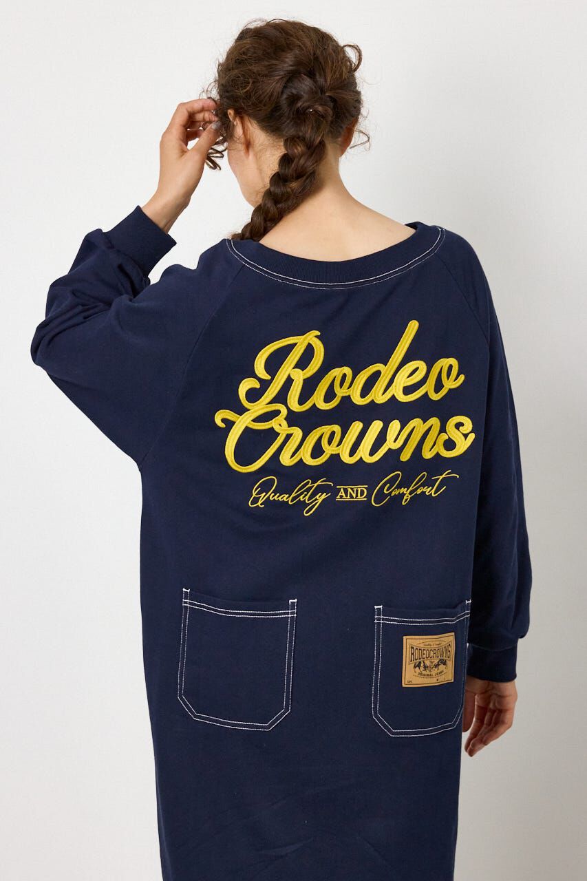 RODEO CROWNS「ラグランカラーステッチオフショルワンピース」|ワンピース|