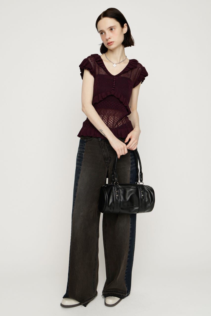 SLY「CROCHET FRILL トップス」|ニット・セーター|