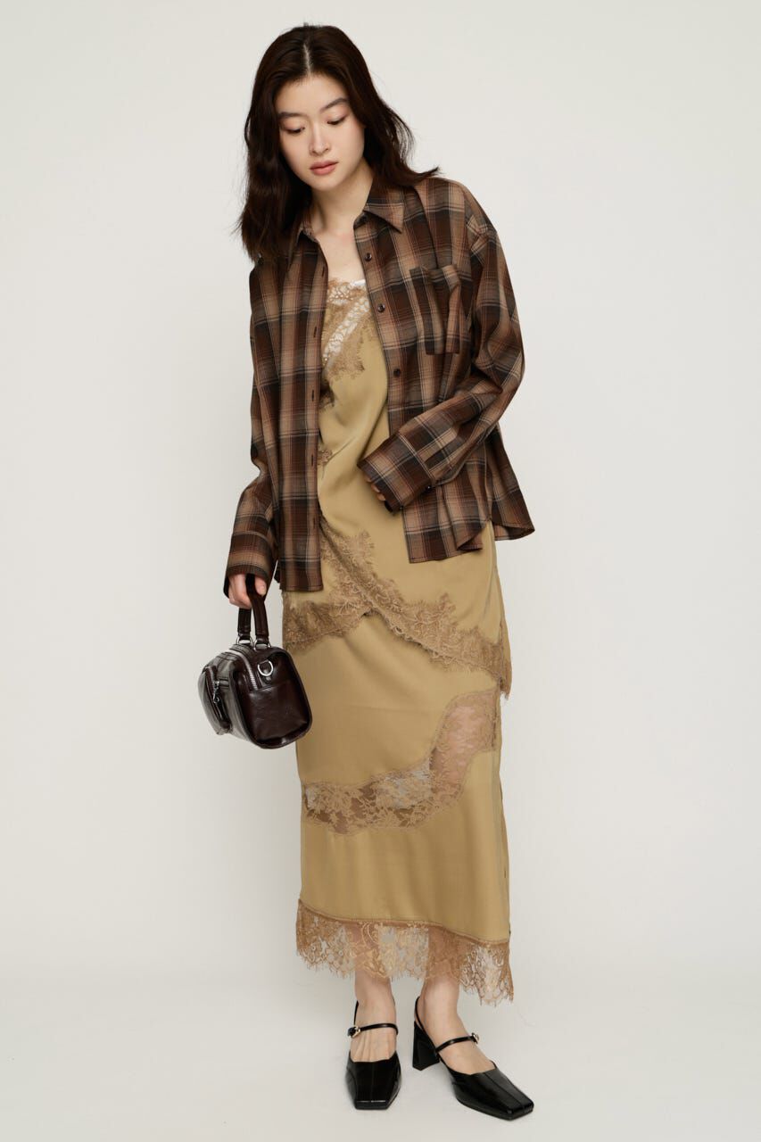 SLY「LOOSE CHECK シャツ」|シャツ・ブラウス|