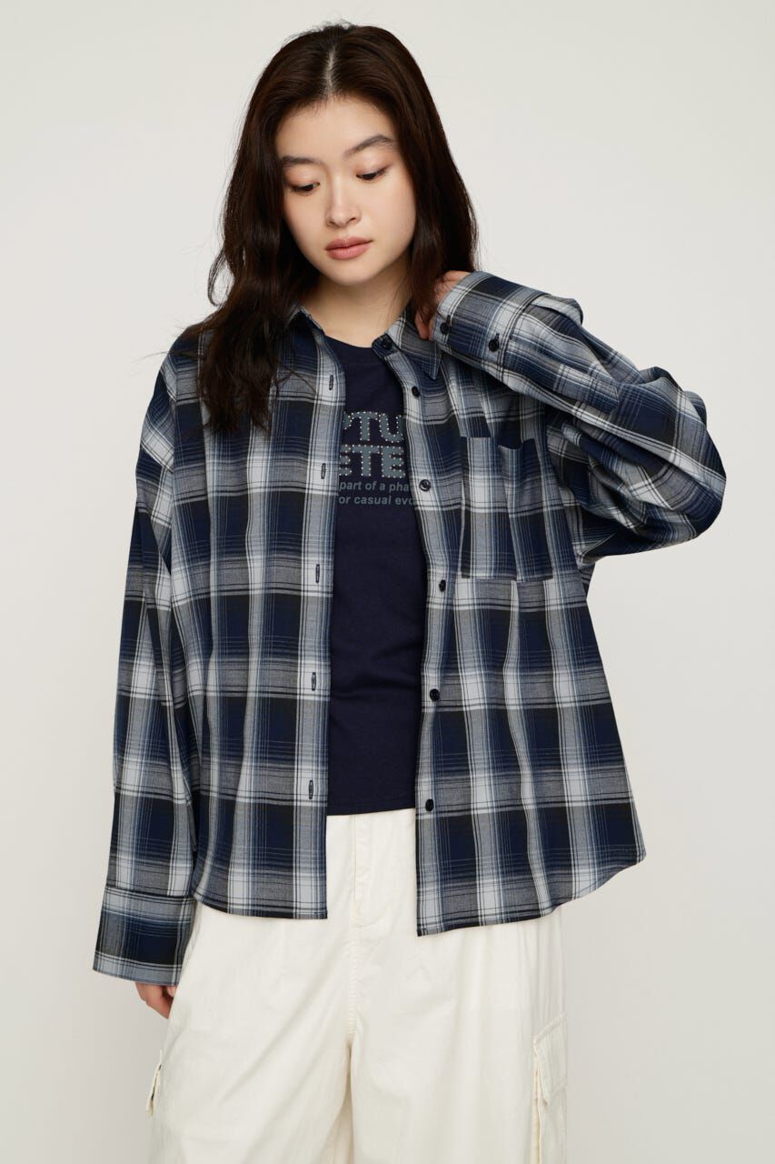 SLY「LOOSE CHECK シャツ」|シャツ・ブラウス|