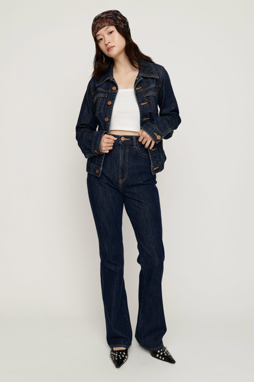 SLY「C／P FLAP DESIGN FLARE パンツ」|デニム|