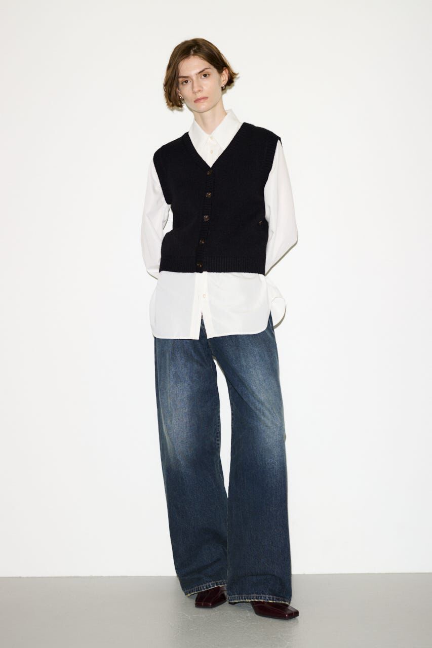 SLY「BUTTONFLY TUCK LOOSE PT-AB」|デニム|