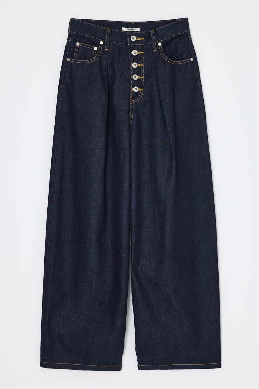 SLY「BUTTONFLY TUCK LOOSE PT-AB」|デニム|