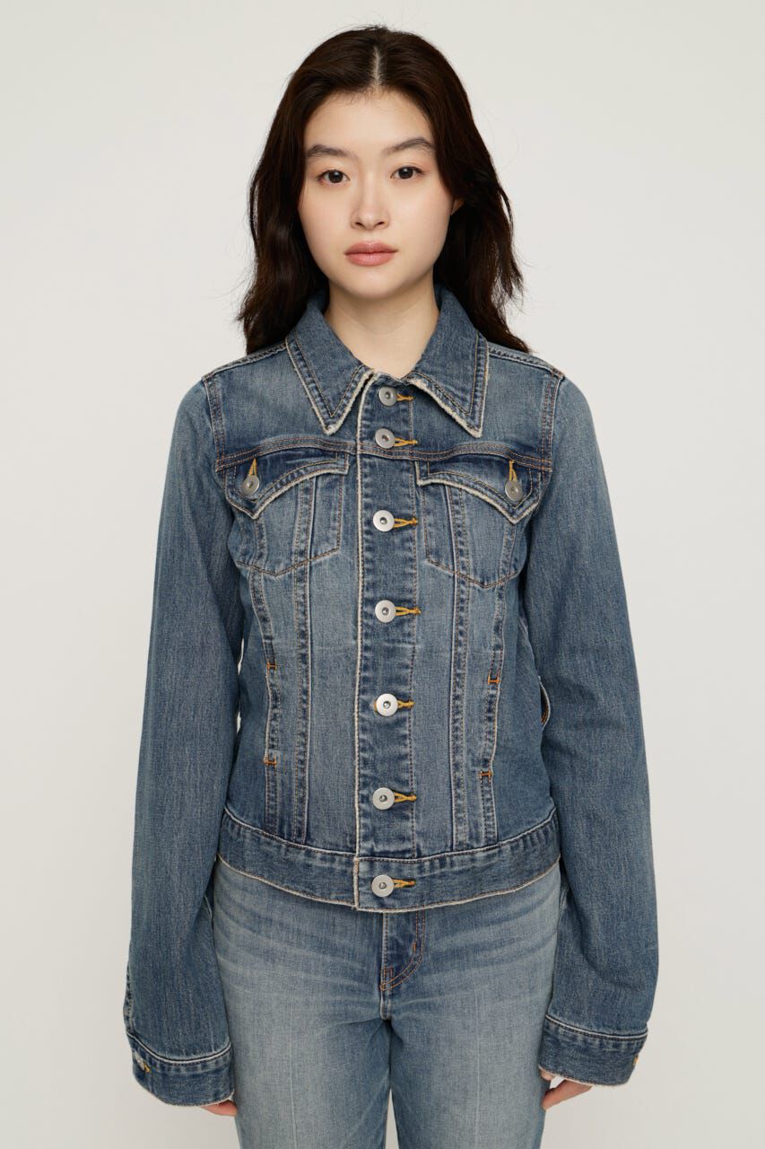 SLY「BELTED COMPACT DENIM ジャケット」|デニムジャケット|