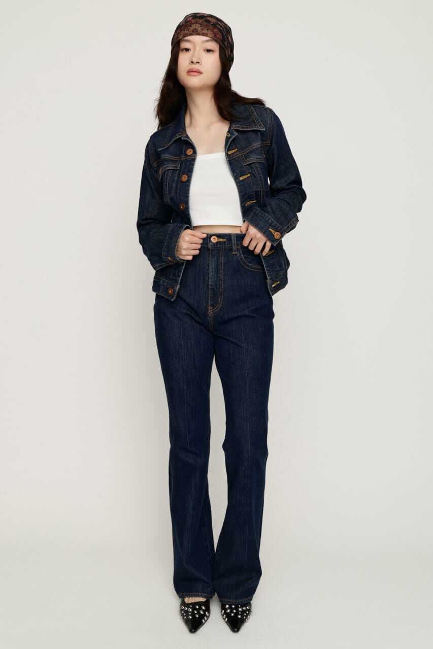 SLY「BELTED COMPACT DENIM ジャケット」|デニムジャケット|