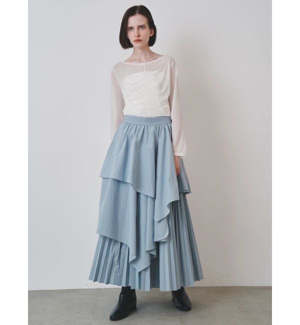 ELENDEEK「ASYMMETRY PLEATS SK」|スカート|
