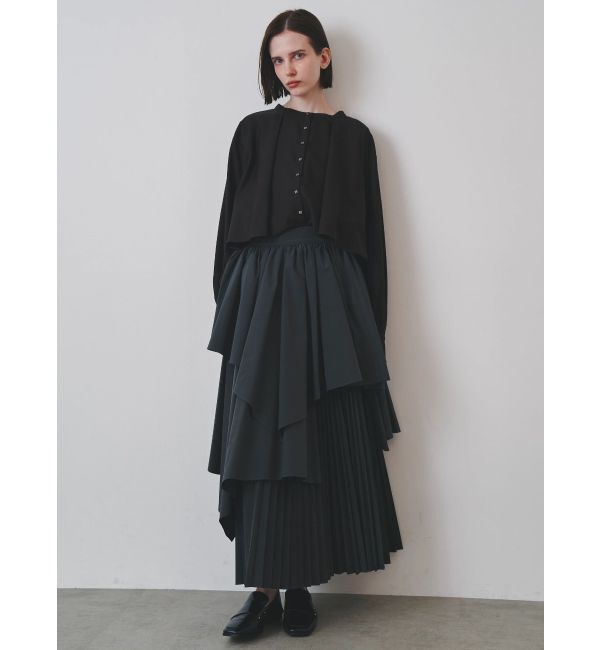 ELENDEEK「ASYMMETRY PLEATS SK」|スカート|