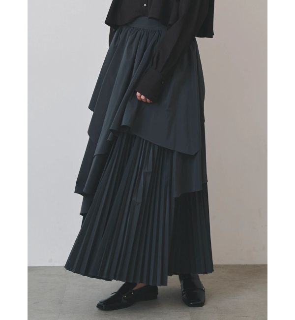 ELENDEEK「ASYMMETRY PLEATS SK」|スカート|