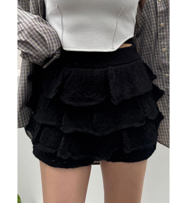 EMODA「ティアードニットスカート」|スカート|