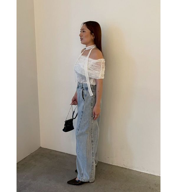 LAGUNAMOON「レースオフショルトップス」|Tシャツ・カットソー|
