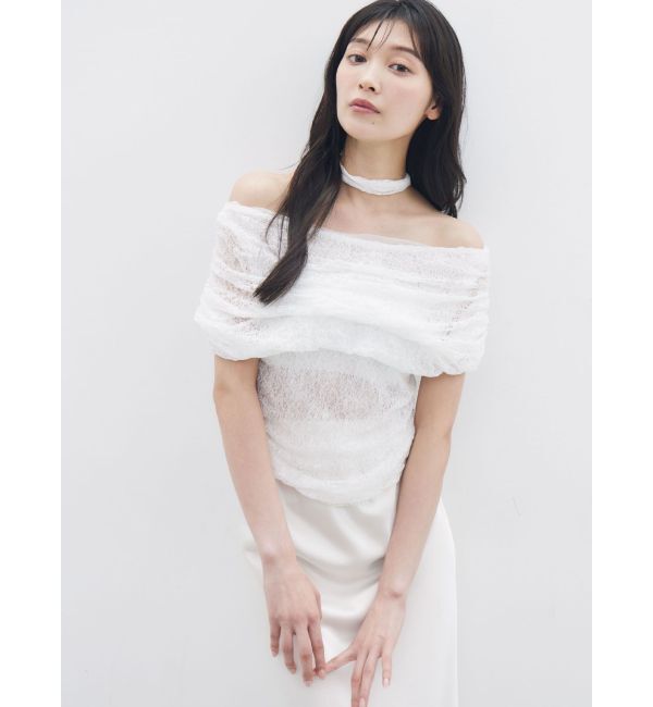 LAGUNAMOON「レースオフショルトップス」|Tシャツ・カットソー|