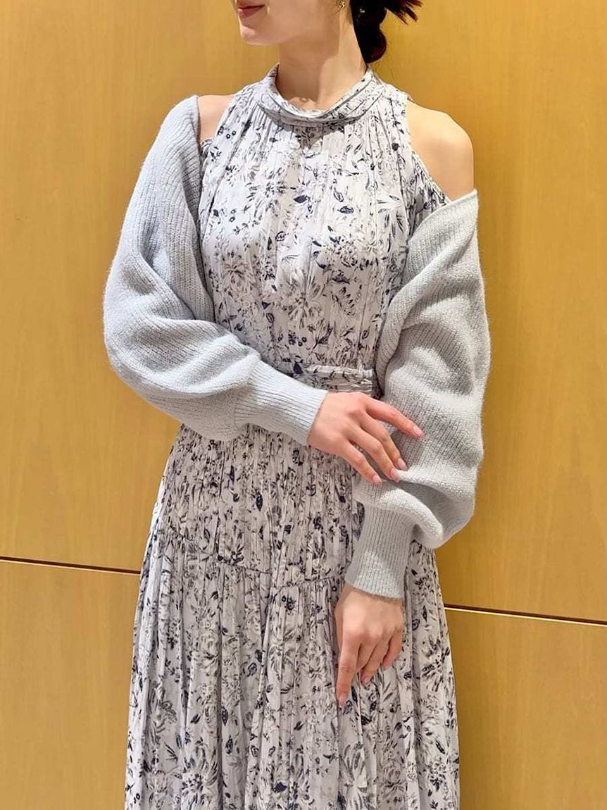 SNIDEL「コールドショルダーロングワンピース」|ワンピース|