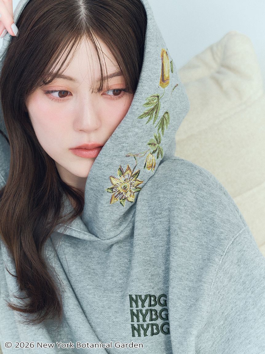 SNIDEL「NYBG エンブロイダリーフーディー」|パーカー|