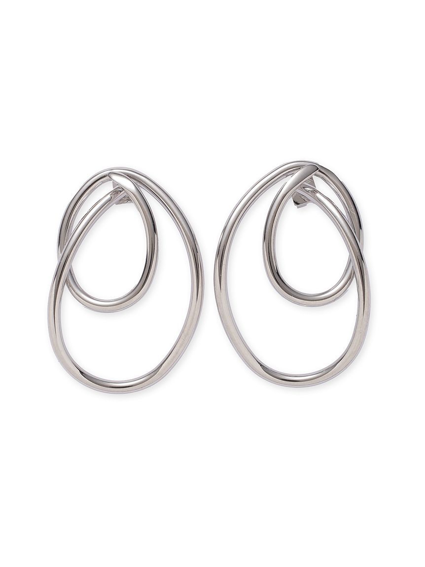 SNIDEL「ダブルラインフープピアス」|ピアス|
