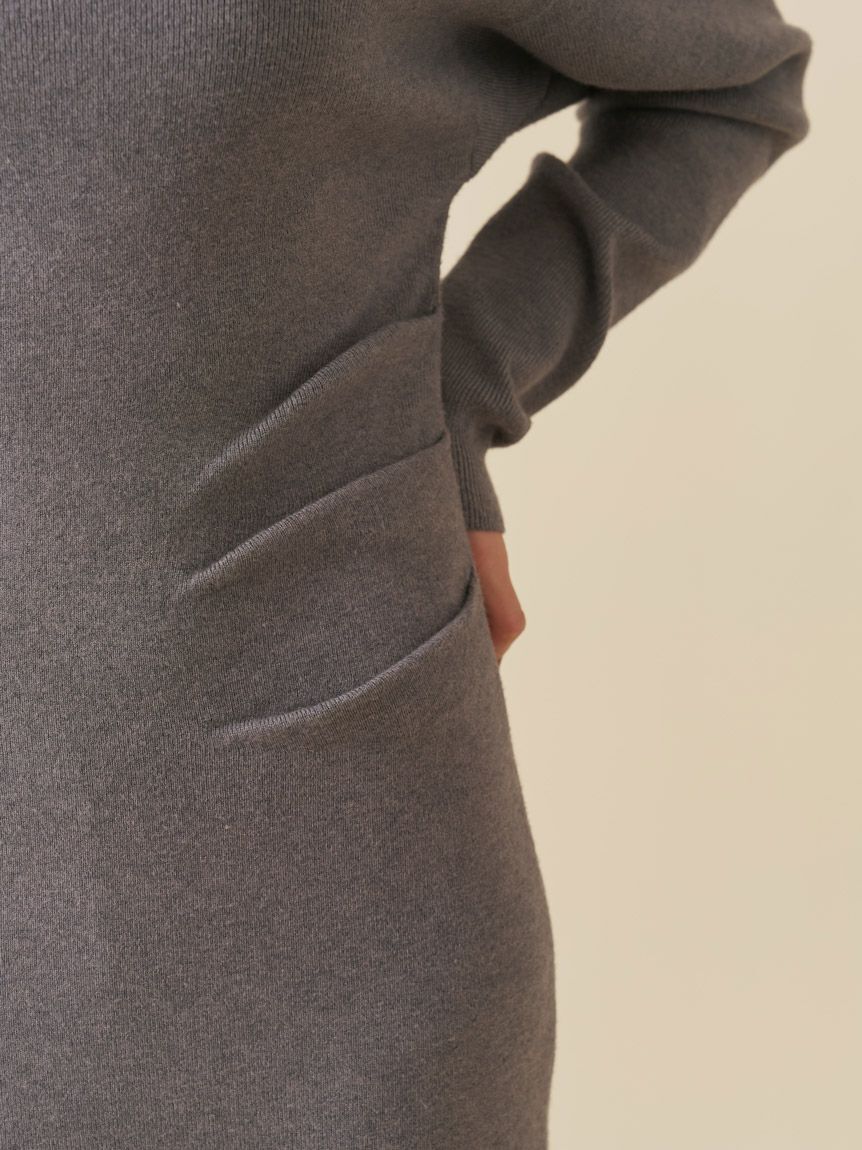 SNIDEL「ショルダーリボンニットワンピース」|ワンピース|